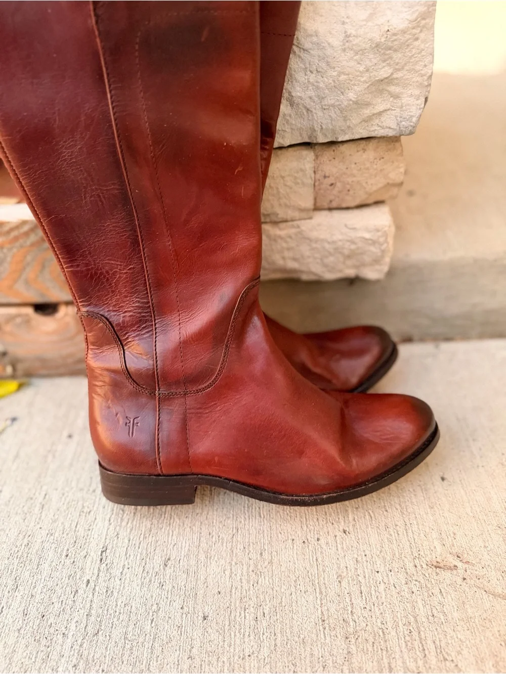 Frye Classic Tall Leather Riding Boots - Brown